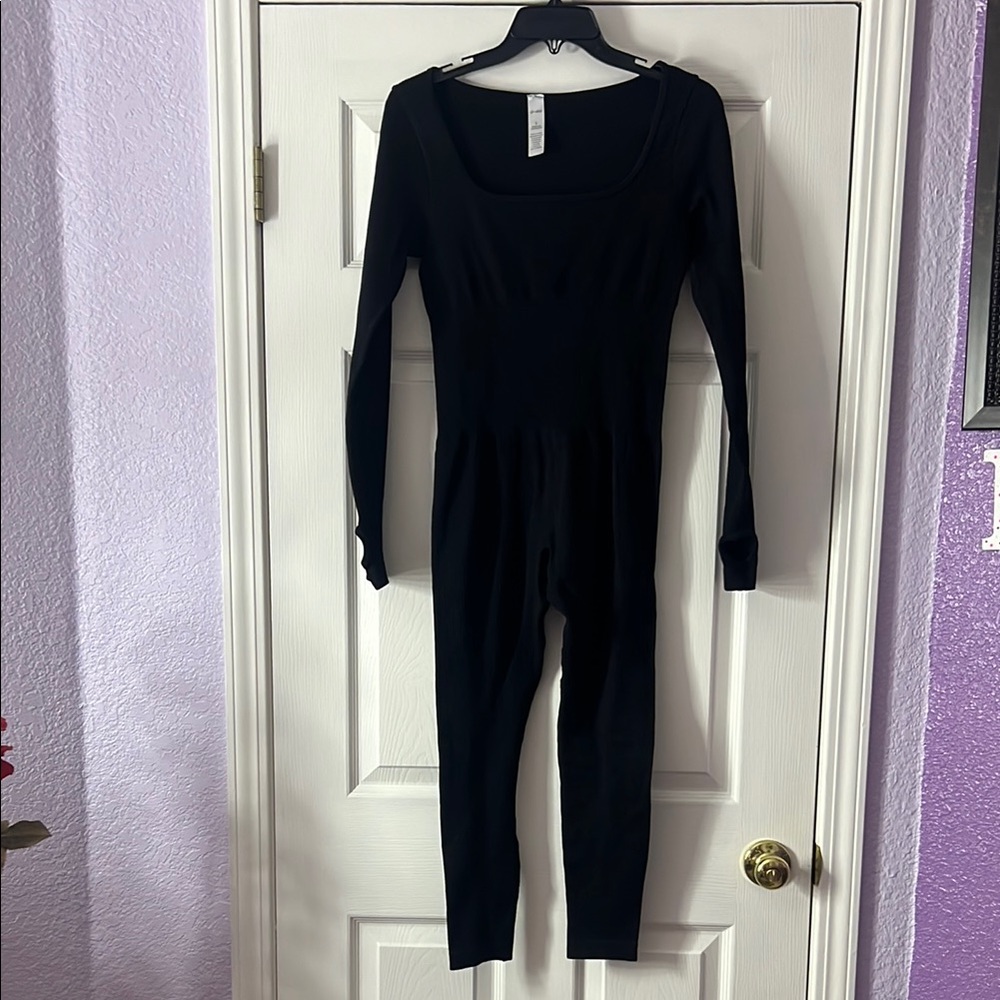 Black Long Sleeve Jumpsuit